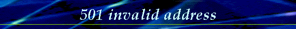 501 invalid address