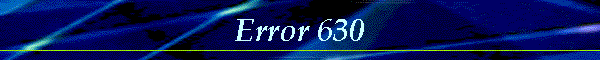Error 630