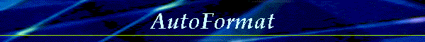 AutoFormat