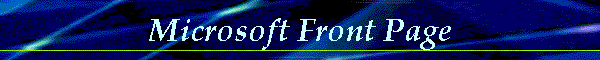 Microsoft Front Page
