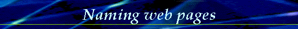 Naming web pages