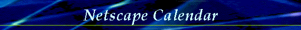 Netscape Calendar