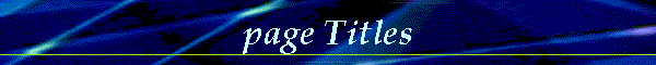 page Titles