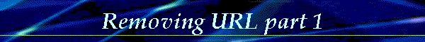 Removing URL part 1