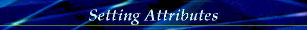 Setting Attributes