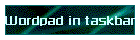 Wordpad in taskbar